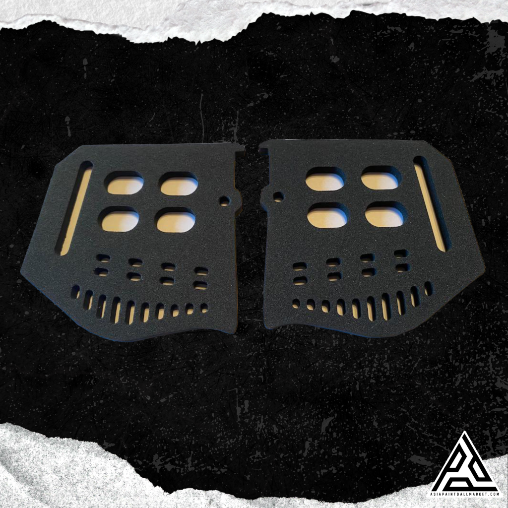 Coques D'oreilles (Ears) En Mousse 6mm Pour Masque JT Proflex - Modèle Spitfire, Couleur Noire